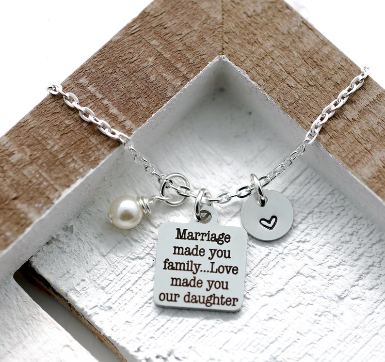 Daughter in Law Necklace Daughter in Law Gift for Mothers Etsy