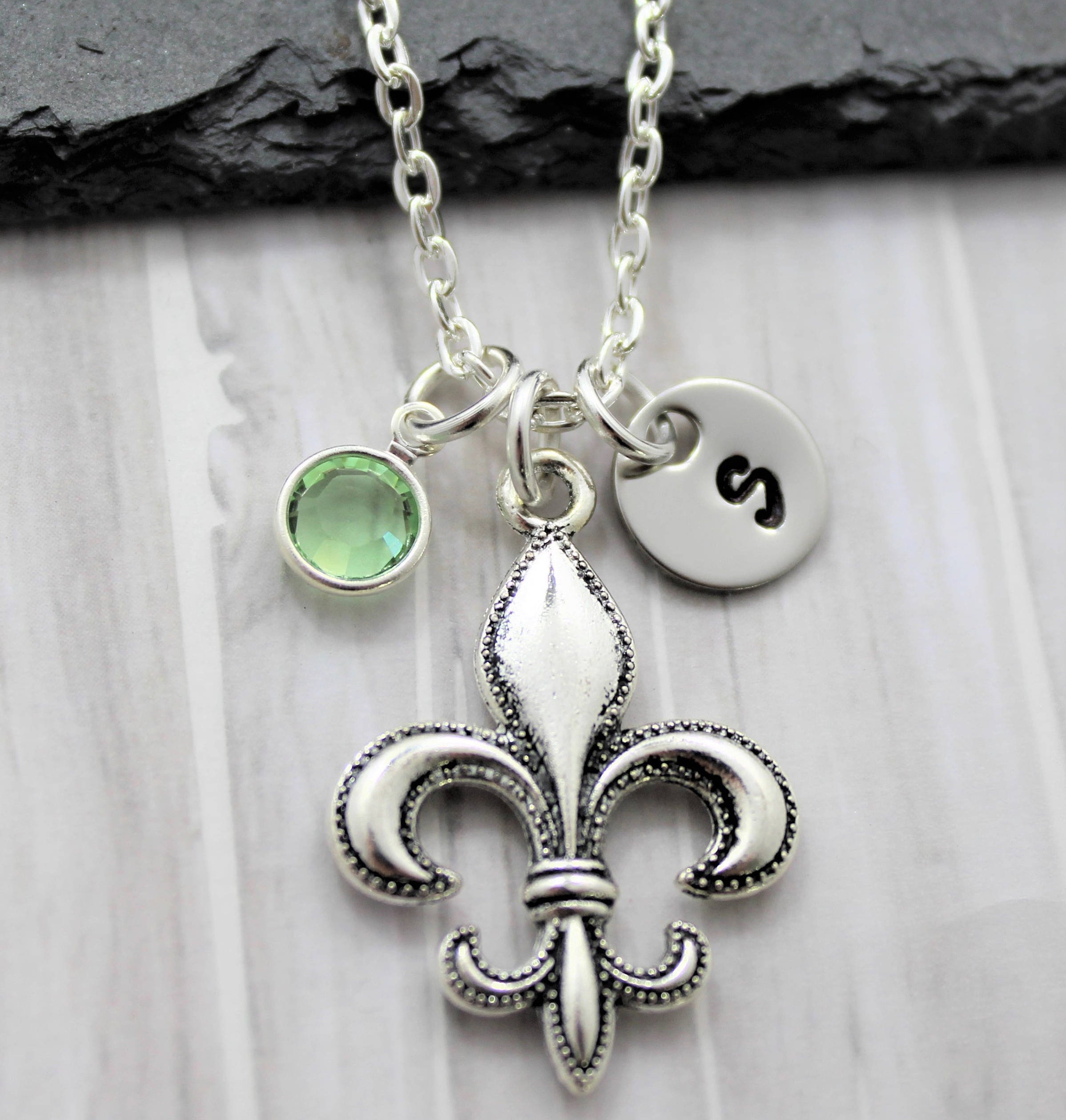 Fleur-de-lis Charm Necklace for Women 