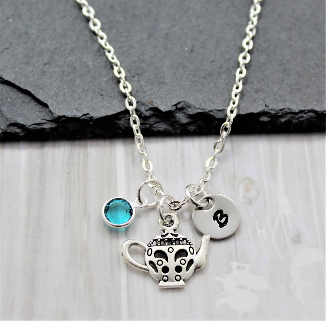 Teapot Necklace Tea Party Jewelry for Girls and Women Etsy