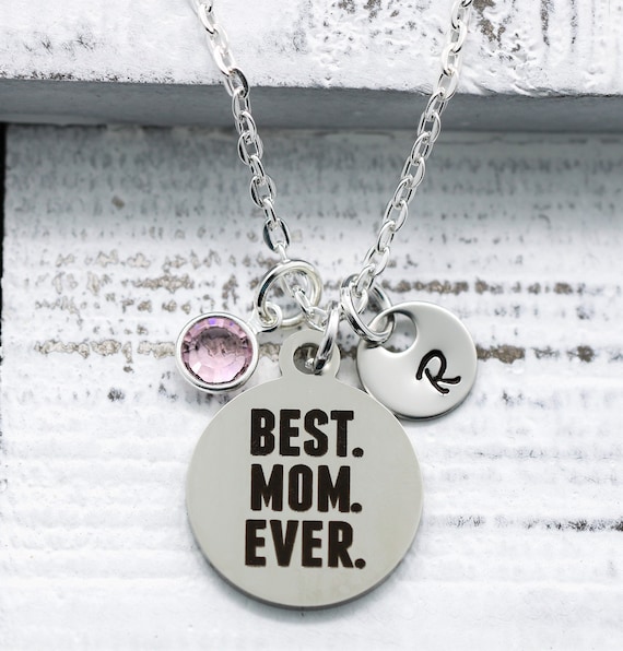 Best Mom Ever Necklace World's Best Mom Necklace Best Etsy