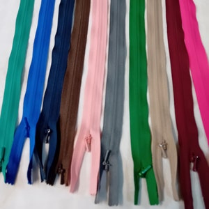 Concealed zippers. YKK