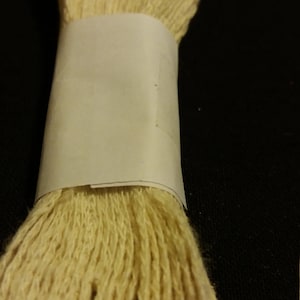 Schlafanzug.100% natürliche ungebleichte Baumwolle. Flach 6 mm 3 m. Schuhspitze, Tape.