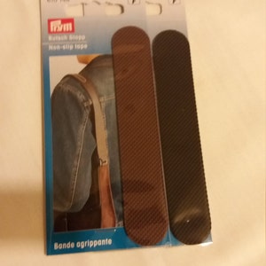 Non slip tape for shoulder bag straps. Computer bags. Shoulder bags. Black.