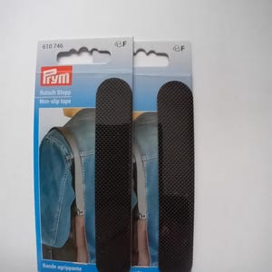 Black Non-Slip Shoulder Strap Tape: Self-Adhesive Grips (11.5cm x 2cm)