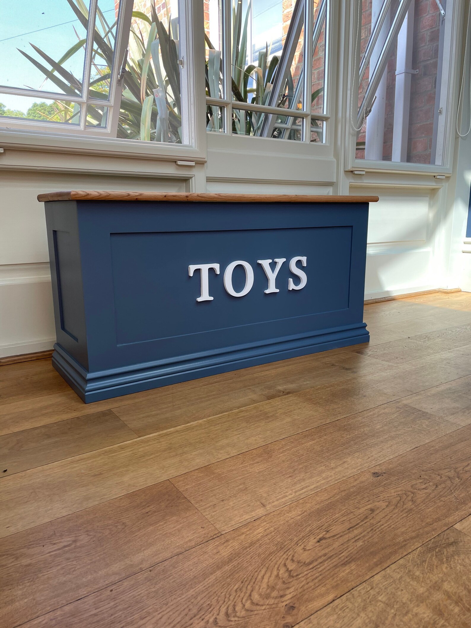 Personalised Oak Top Toy Box Storage Chest Handcrafted in the Etsy UK