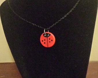 Lady Bug Necklace