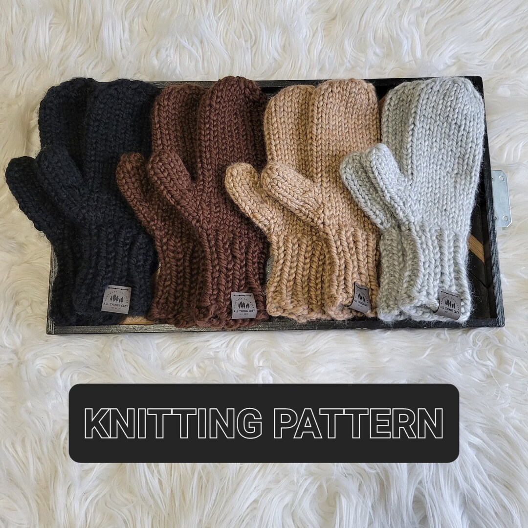 KNITTING PATTERN | Aster Bulky Mittens - Etsy