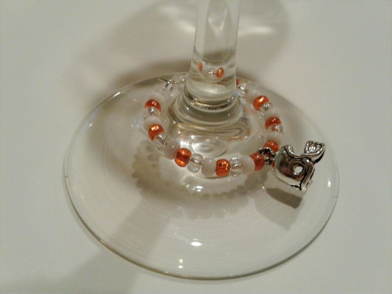 Longhorn Wine Glass Ring Set of 4 Etsy