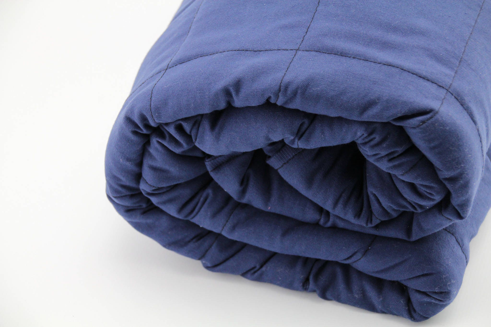 Navy Single Size Cotton Weighted Blanket Australian Made Etsy Australia