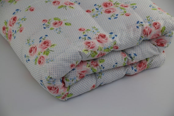 Kg Floral Cotton Child Size Weighted Blanket Australian Made