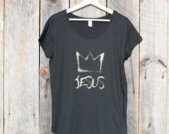 König Jesus (Flowy Damen T-shirt)