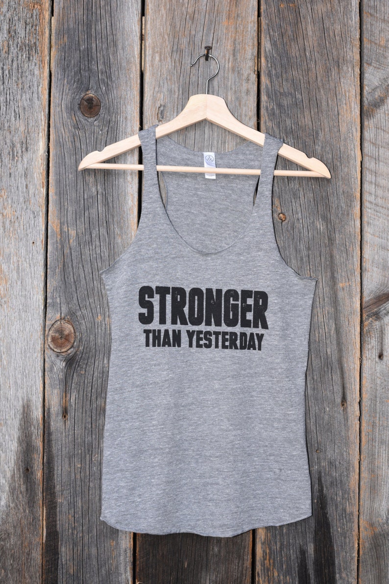 Stronger Than Yesterday Women's Workout Tank image 4