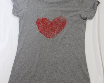 Heart Fingerprint Women's T-shirt