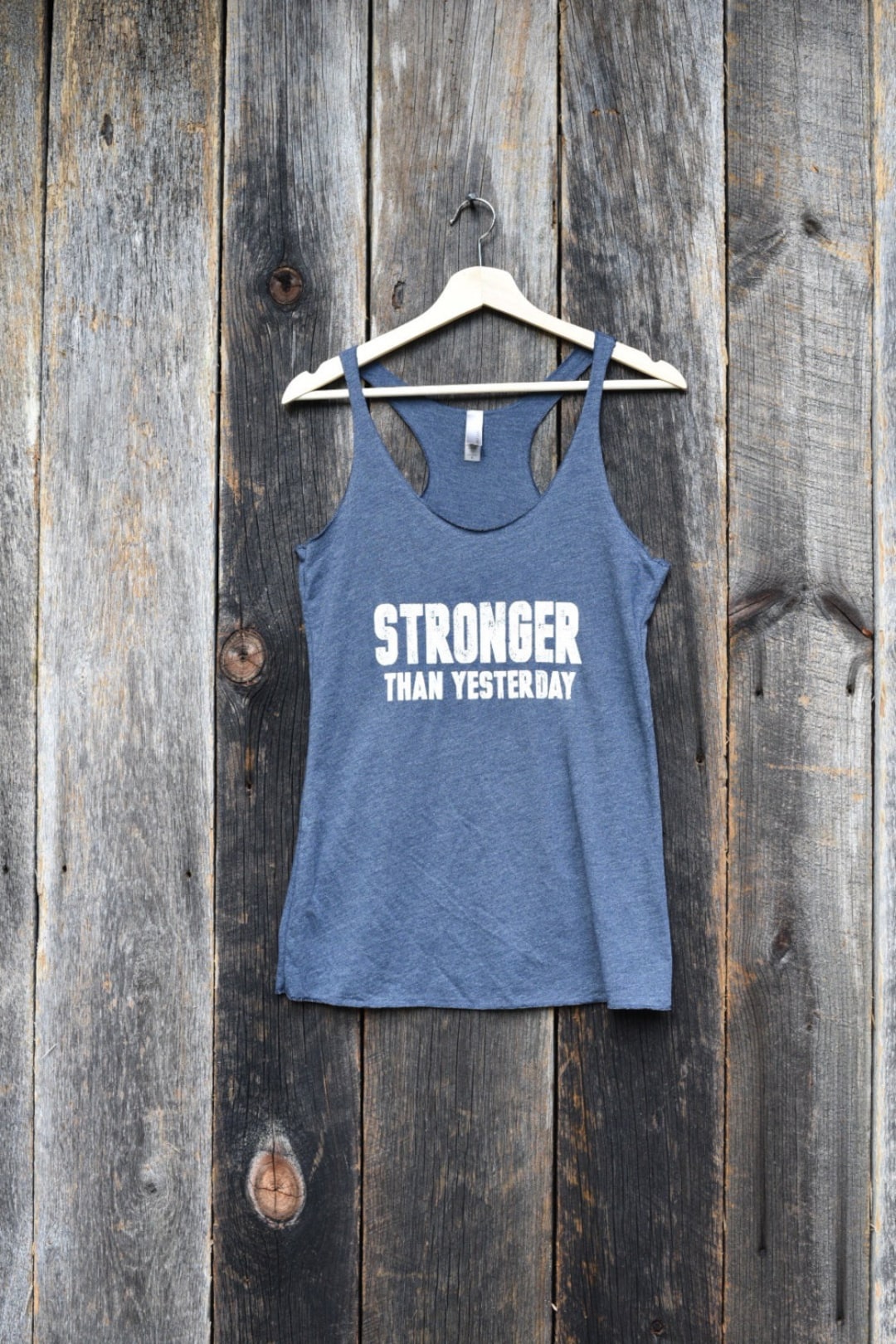 Stronger Than Yesterday women's Workout Tank - Etsy
