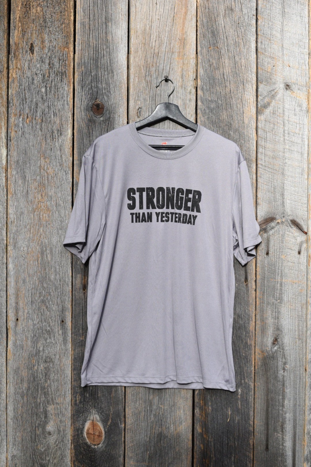 Stronger men's Workout Tshirt Etsy