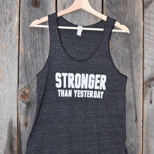 Stronger Than Yesterday Women's Workout Tank image 3