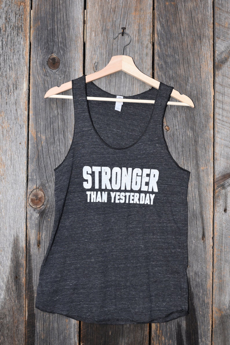 Stronger Than Yesterday Women's Workout Tank image 3