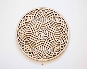 Armenian Infinity Laser Cut Wood Trivet