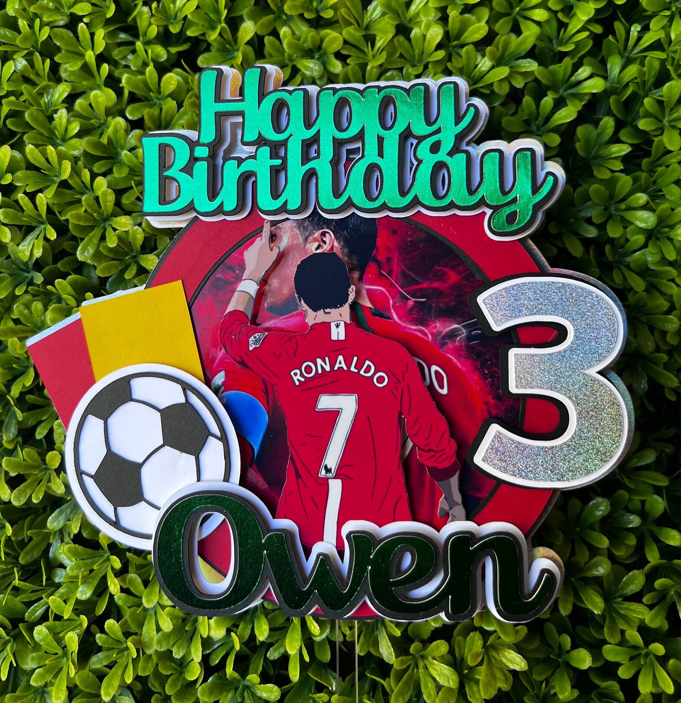 Ronaldo Soccer Player Cake Topper Portugal - Etsy