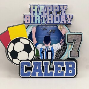 Messi Soccer Player Cake Topper Argentina