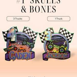 Monster Truck Cake Topper, Cake Topper, Boy Theme, Boy Birthday Party, Party Decor, Monster Truck