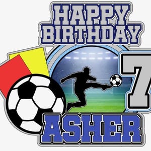 Soccer Player Cake Topper