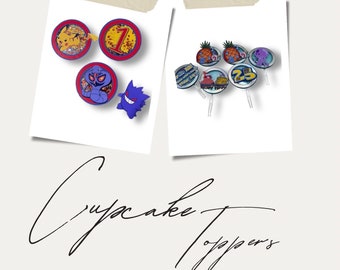 Custom Cupcake Toppers, Banners I Sports, Hobbies, Career, Interests, Cartoons, Holidays. Birthdays, Special Events.