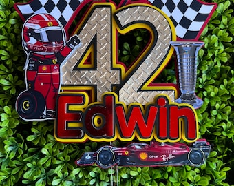 Formula 1 Ferrari Racing Cake Topper