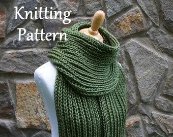 Stripe Scarf Knitting Pattern / PDF Digital Download | Etsy