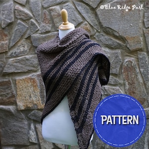 Outlander shawl pattern, Fraser&#39;s Ridge shawl pattern, knit shawl pattern, PDF download shawl pattern