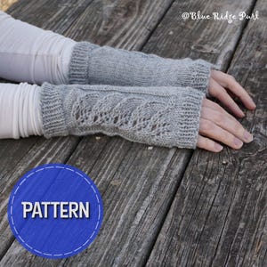 Knitting pattern, fingerless gloves, PDF download