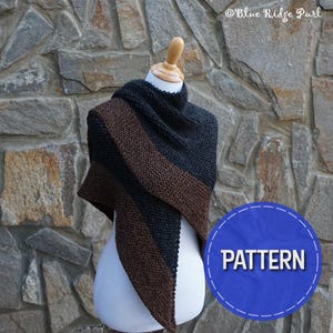 Outlander Tuch, Strickmuster, Fiery Cross Dreieckstuch, Strickmuster, PDF-Download