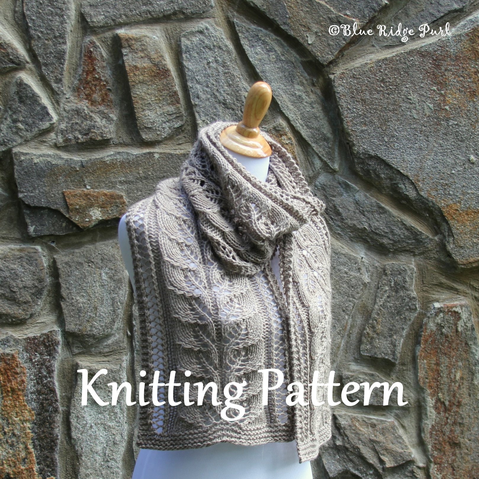 stone scarf knitting pattern