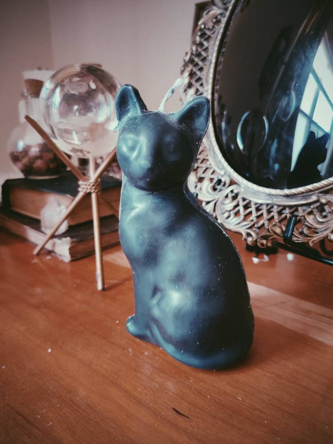 Cat Candle, Lucky Cat , Lucky Cat Candle, Luck Candle , Black Cat