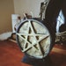 Pentacle candle ,extra large  pentacle, pagan candle , wiccan candle , witch candle , protection candle ,witches candle, money candle