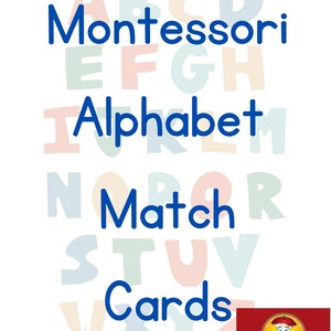 Montessori-Alphabet Match Cards