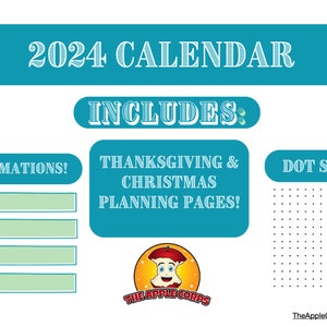 2024 Calendars with Extra Nov. & Dec. Planners