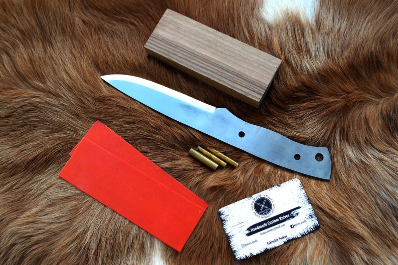 80CRV2 steel knife kit blade knife making kit supply bushcraft Etsy