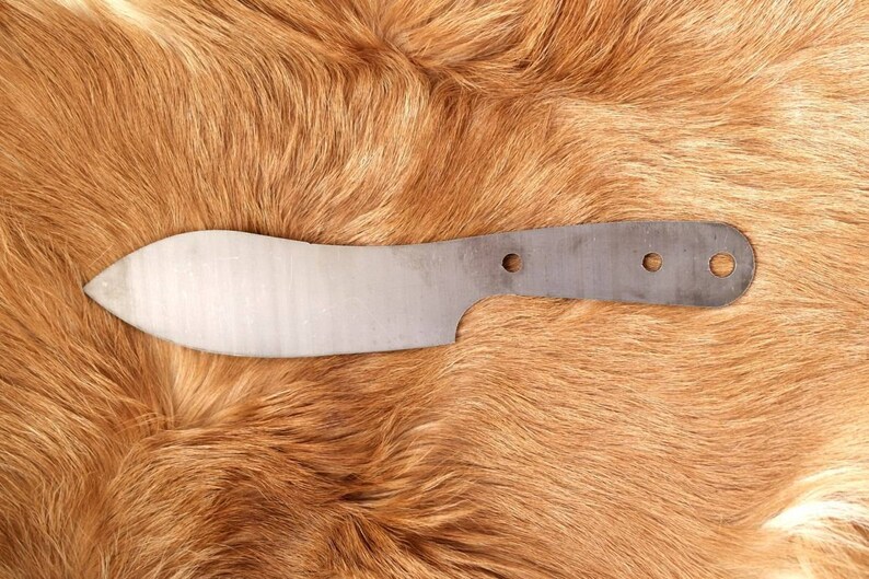 1095 carbon steel grinded and heat treat knife blade knife Etsy
