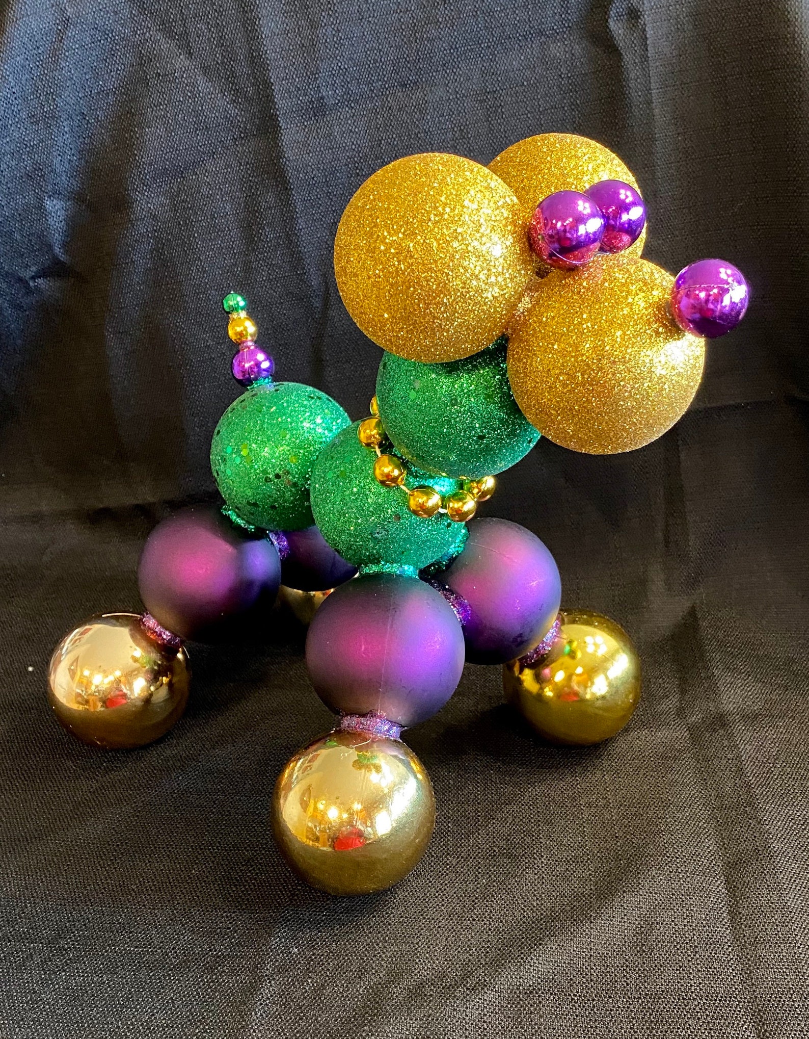 mardi gras bead dog blow up