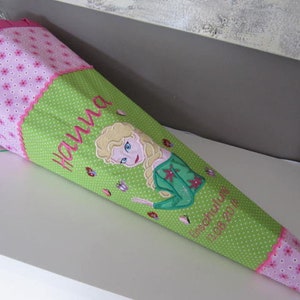 502 - Schultüte Prinzessin Anna Elsa grün
