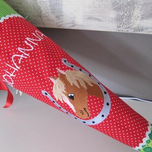 046 - Schultüte Zuckertüte Pferd Pferde