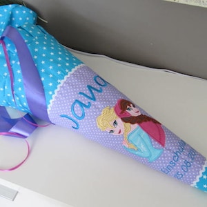501 - Schultüte Prinzessin Anna, Elsa, türkis