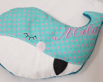 Cherry stone pillow pillow spelled spelled pillow whale animal fish heat pillow - customizable