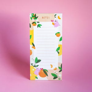 マグネットメモ帳 - ミニブタとミカン