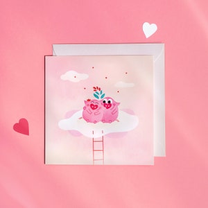 Carte mini pigs - Love