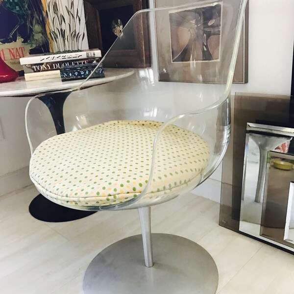 RESERVED FOR Kara Samuels Mid Century Modern Erwin and Estelle Laverne Champagne Chair