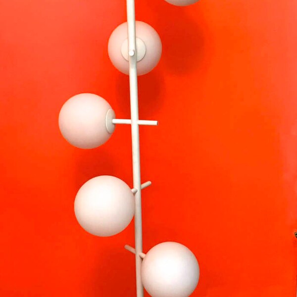 E.R. Nele, a mid century modern floor lamp 'Kugelspiel' for Temde Figuration