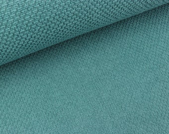 Span Singleknit Quality Textiles helles petrol uni Baumwolle Jersey Stoff