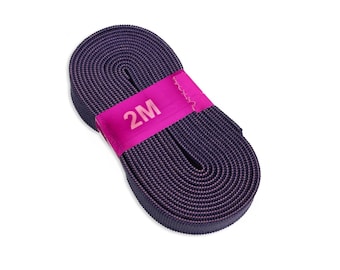 2m Gummiband 1cm breit Farbe violett (,90 EUR / Meter)